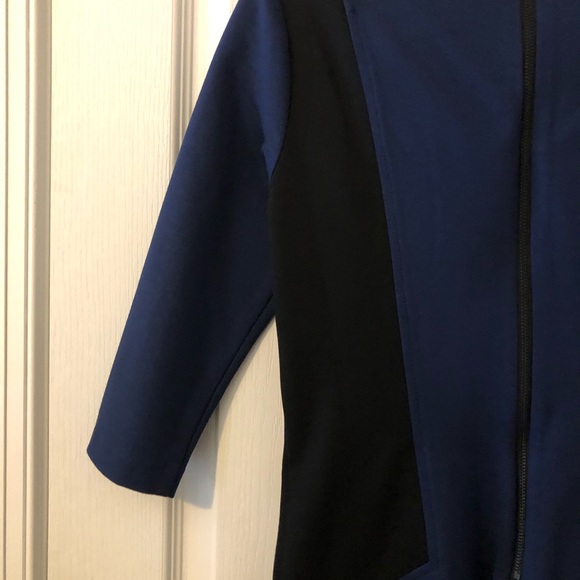 RUE58 Day & Night Colorblock (Blue & Black) Designer Dress Size Small NWT - Picture 8 of 10